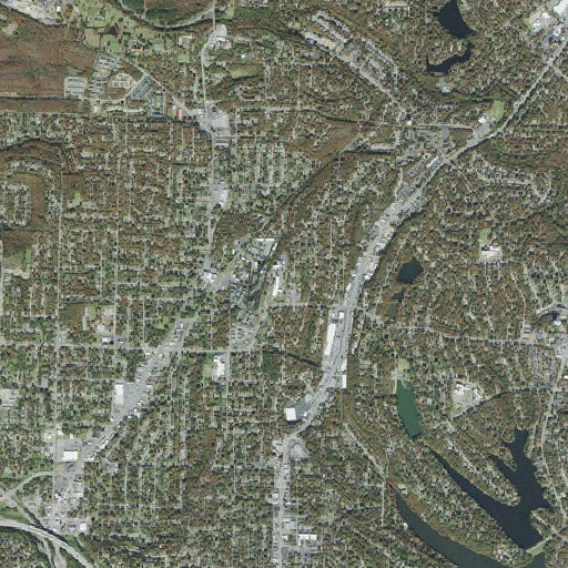 Aerial imagery of Pine View School, AR
