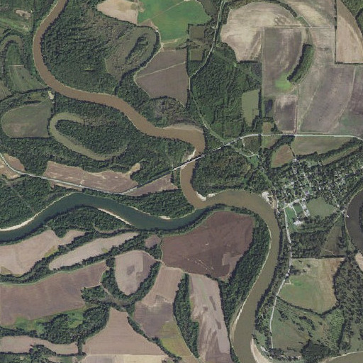 Aerial imagery of Point Ferry, AR