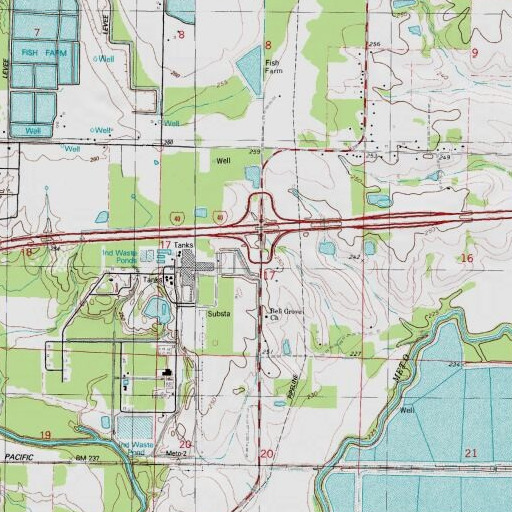 USGS 24K topo map of Robinson School, AR