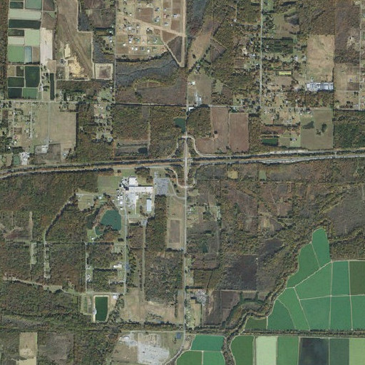 Aerial imagery of Robinson School, AR