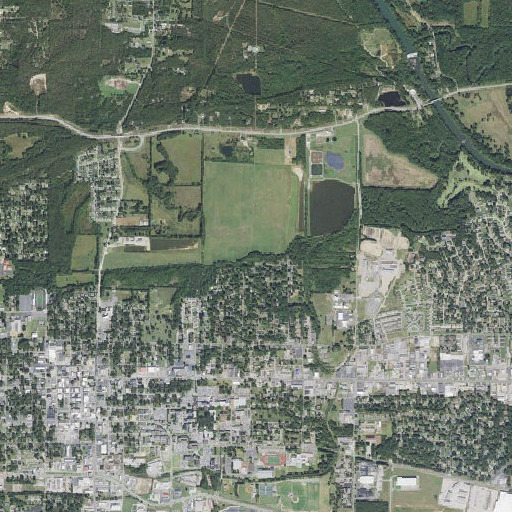 Aerial imagery of Rocky Branch, AR