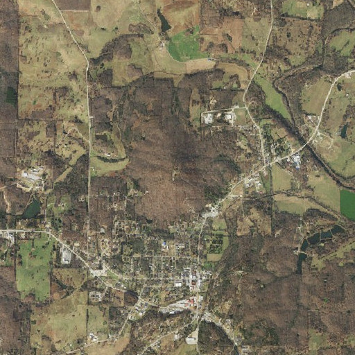Aerial imagery of Salem Knob, AR