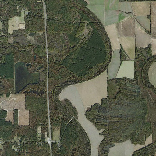 Aerial imagery of Sandy Bayou, AR