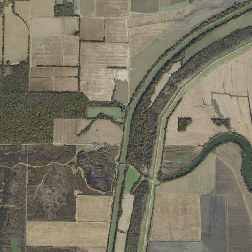 Aerial imagery of Sandy Slough, AR