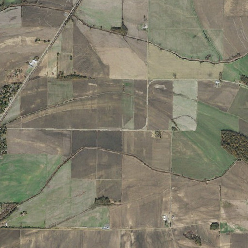 Aerial imagery of Shawnee School, AR