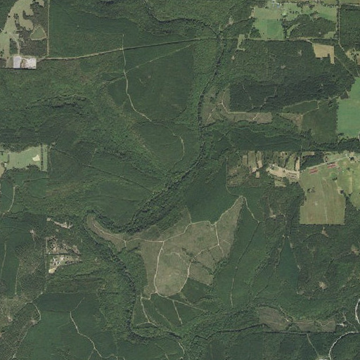 Aerial imagery of Sumac Creek, AR