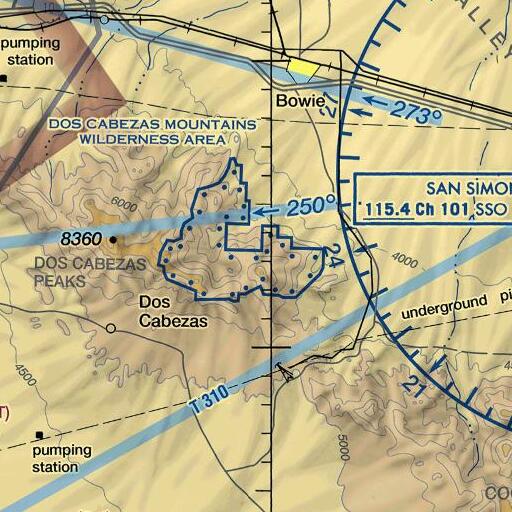 FAA VFR chart of Alamo Spring, AZ