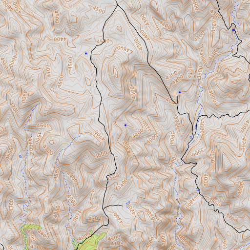 OpenTopoMap map of Harry Knight Spring, AZ