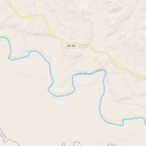 OpenStreetMap map of Vaughn Creek, AR