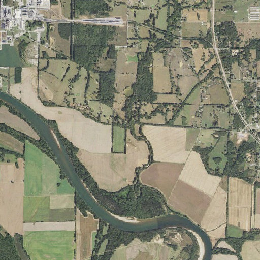 Aerial imagery of Waldrip Branch, AR