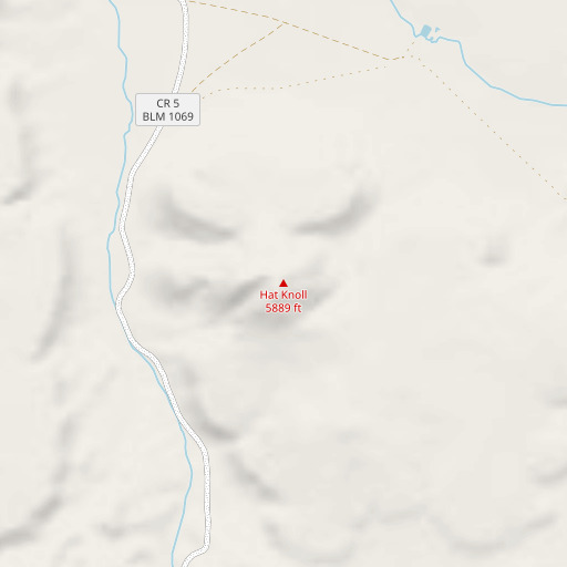 OpenStreetMap map of Hat Knoll, AZ