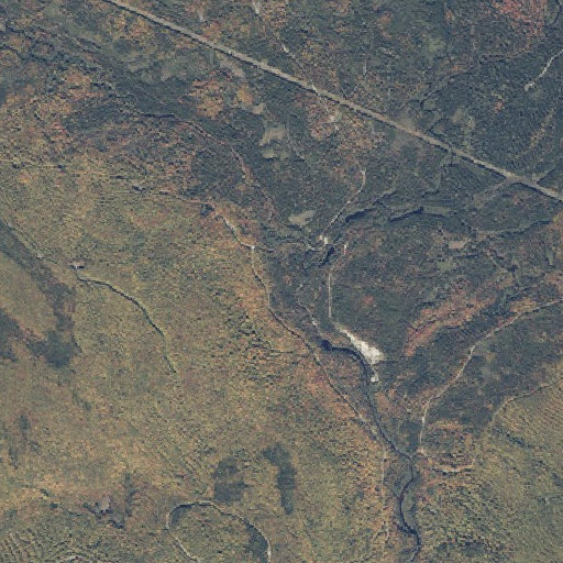 Aerial imagery of Barker Brook, ME