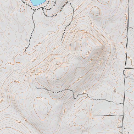 OpenTopoMap map of Bates Ridge, ME