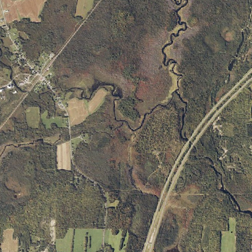 Aerial imagery of Bear Brook, ME