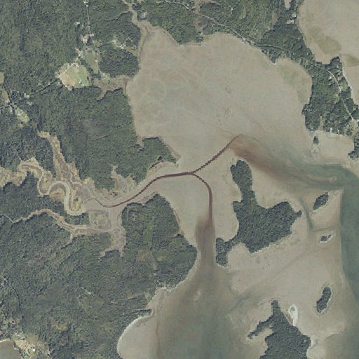 Aerial imagery of Beaver Meadow Brook, ME