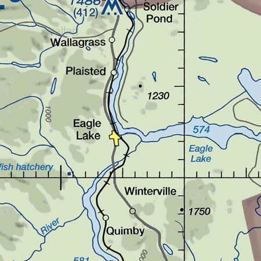 FAA VFR chart of Belanger Point, ME