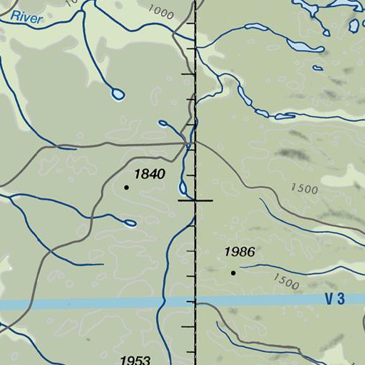 FAA VFR chart of Big Brook Lake, ME