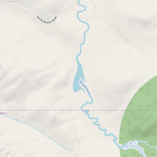 OpenStreetMap map of Big Brook Lake, ME