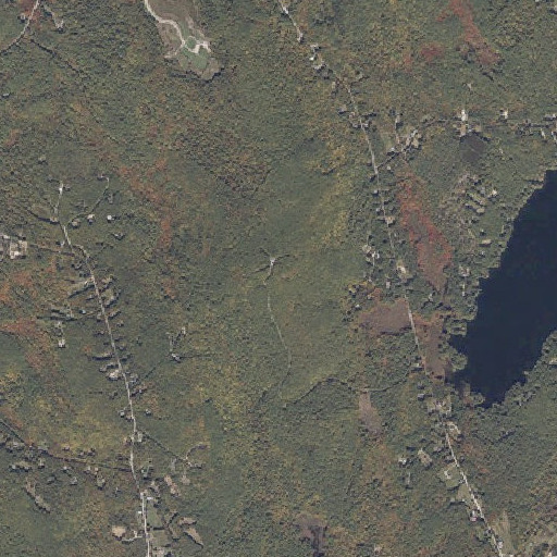 Aerial imagery of Black Cat Mountain, ME