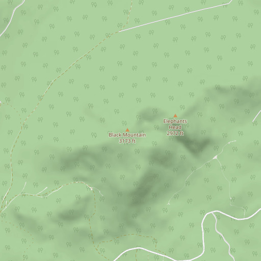 OpenStreetMap map of Black Mountain, ME