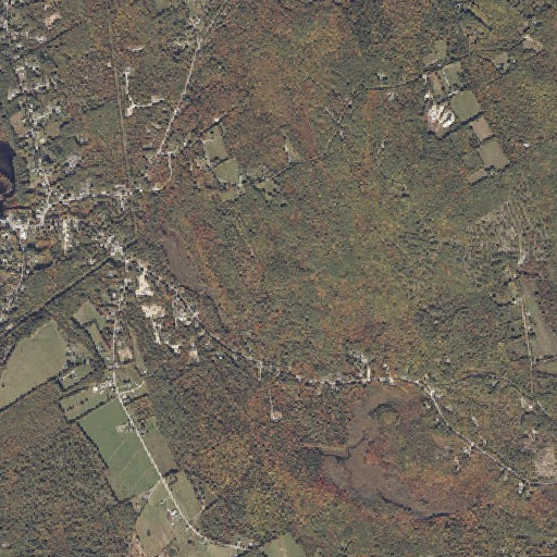 Aerial imagery of Brett Hill, ME