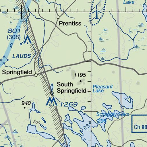 FAA VFR chart of Brown Hill, ME