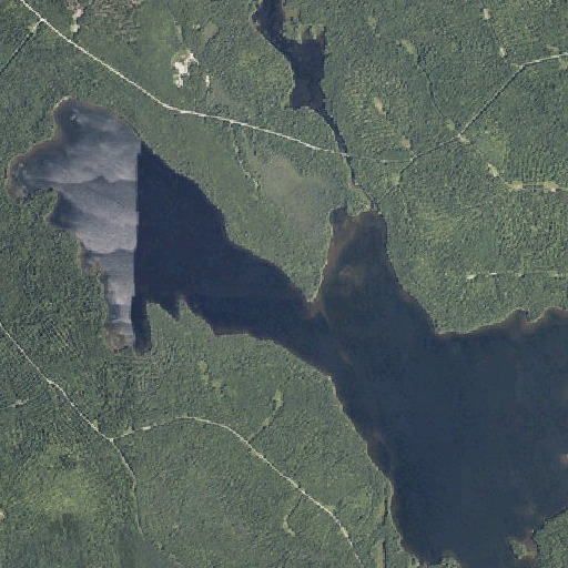 Aerial imagery of Burnt Point, ME