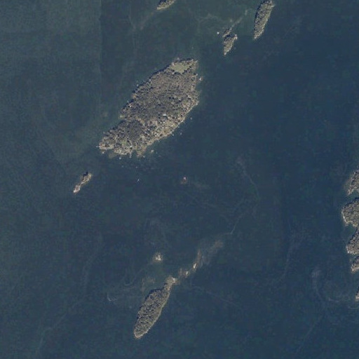 Aerial imagery of Bustins Ledge, ME