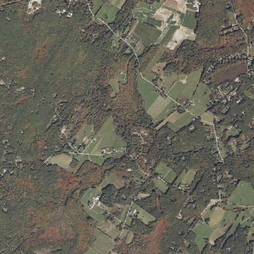 Aerial imagery of Carlisle Brook, ME