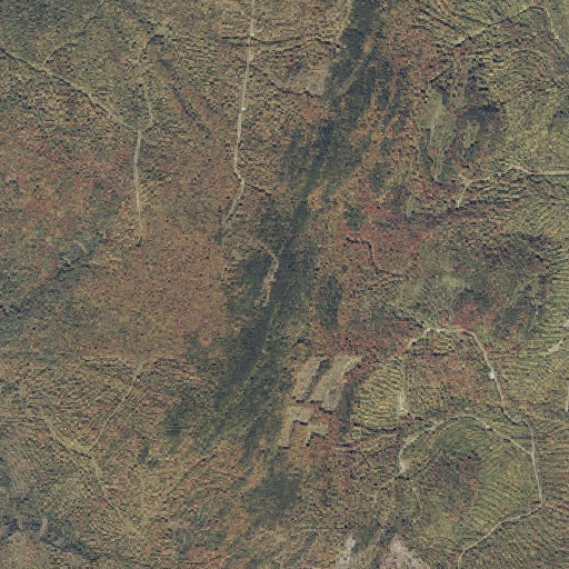 Aerial imagery of Caucomgomoc Mountain, ME