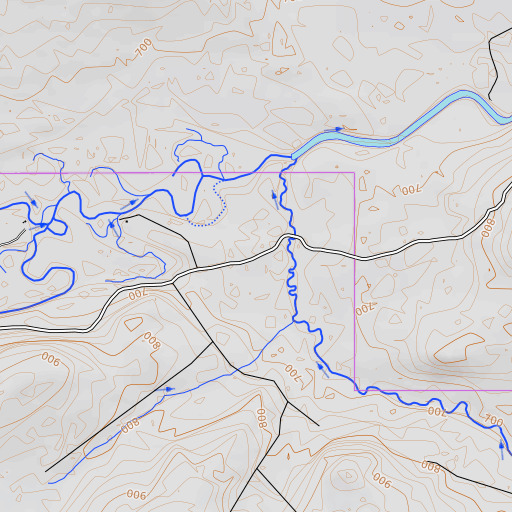 OpenTopoMap map of Chase Camp, ME