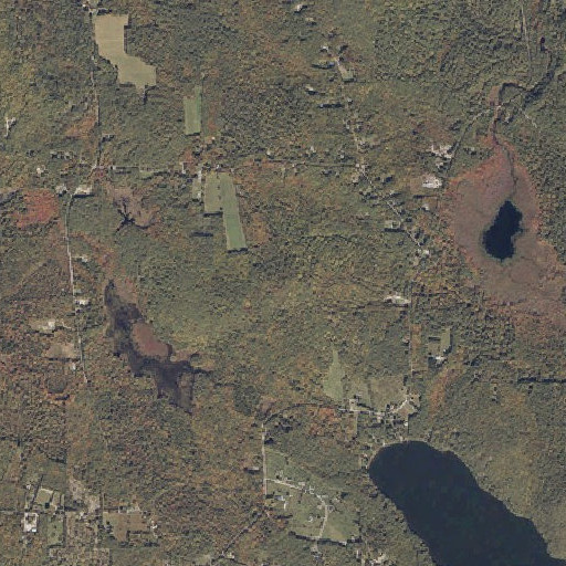 Aerial imagery of Collomy Hill, ME