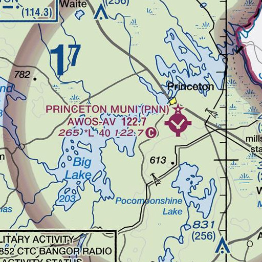 FAA VFR chart of Corliss Point, ME