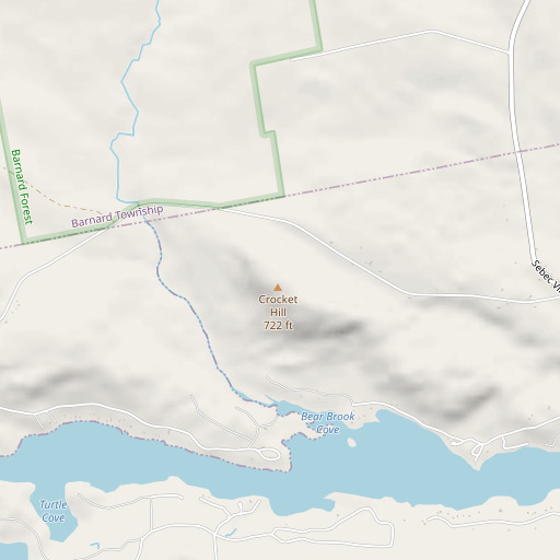 OpenStreetMap map of Crocket Hill, ME