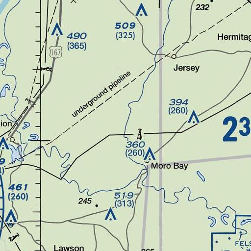 FAA VFR chart of Wolf Branch, AR