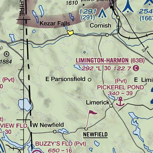 FAA VFR chart of Dearborn Mountain, ME