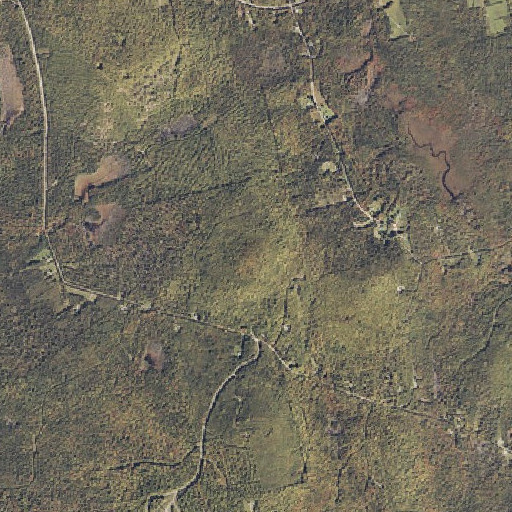 Aerial imagery of Dow Mountain, ME