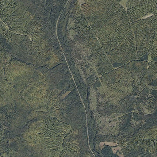 Aerial imagery of Dudley Brook, ME