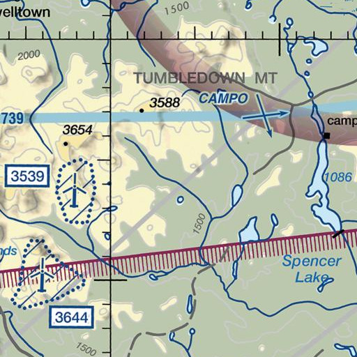 FAA VFR chart of Durgin Brook, ME