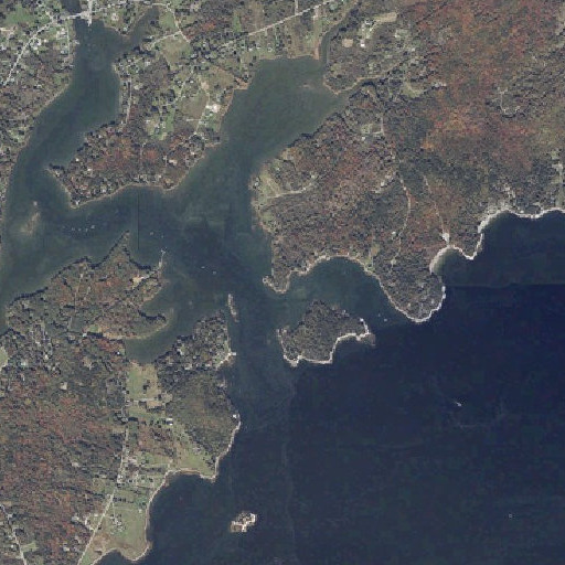 Aerial imagery of Dyer Point, ME