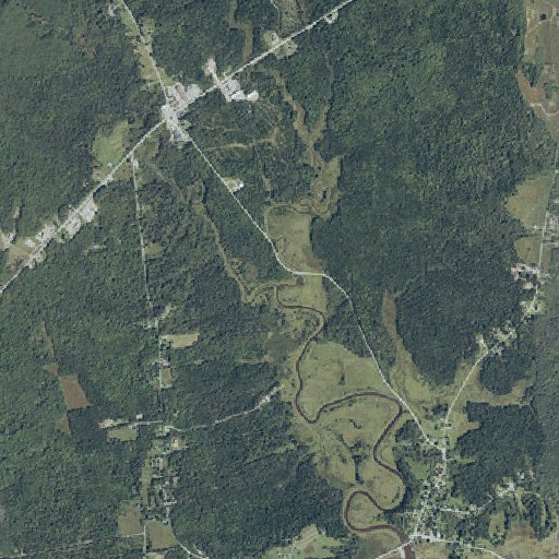Aerial imagery of Bells Brook, ME