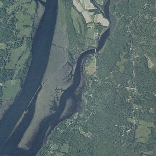 Aerial imagery of Eastern River, ME