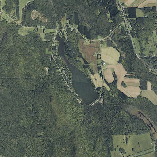 Aerial imagery of Echo Lake, ME