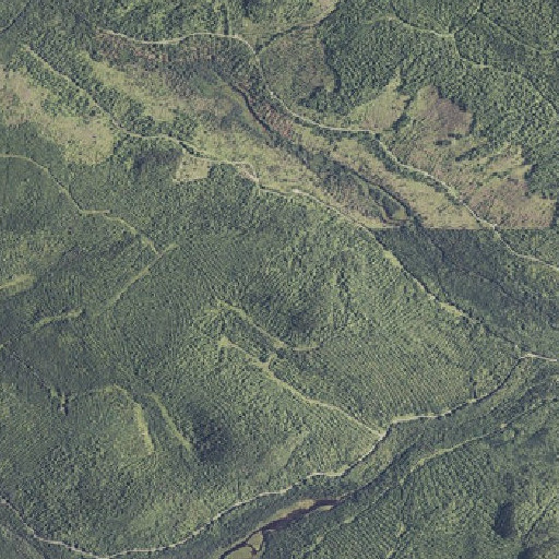 Aerial imagery of Elbow Mountain, ME