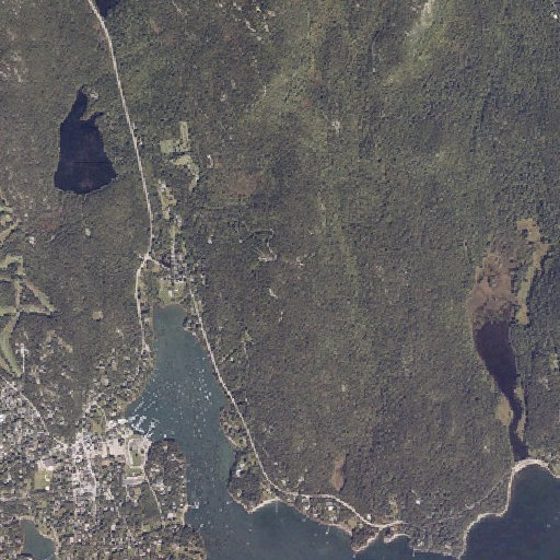 Aerial imagery of Eliot Mountain, ME