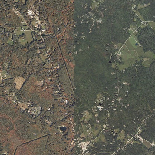 Aerial imagery of Fairfield Hill, ME