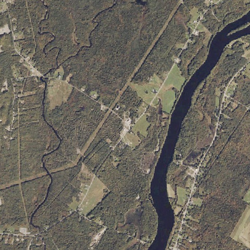 Aerial imagery of Fairfield School, ME