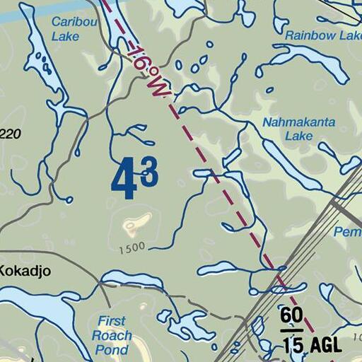 FAA VFR chart of Female Mountain, ME