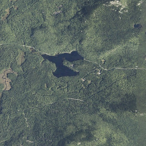 Aerial imagery of Fox Pond, ME