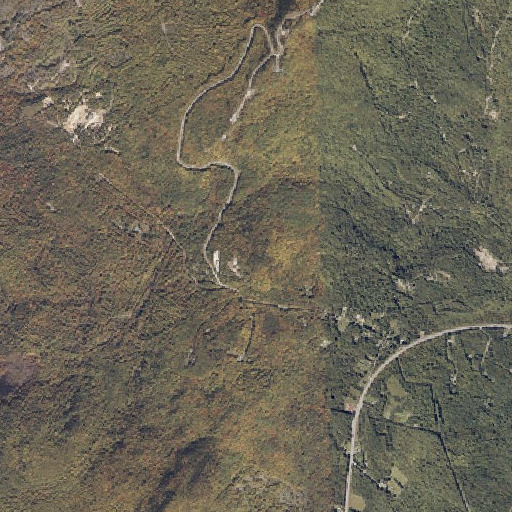 Aerial imagery of Grays Mountain, ME